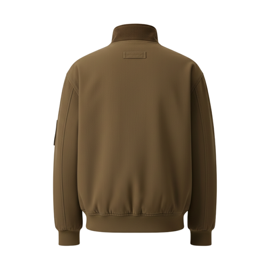 STAND COLLAR DENIM JACKET