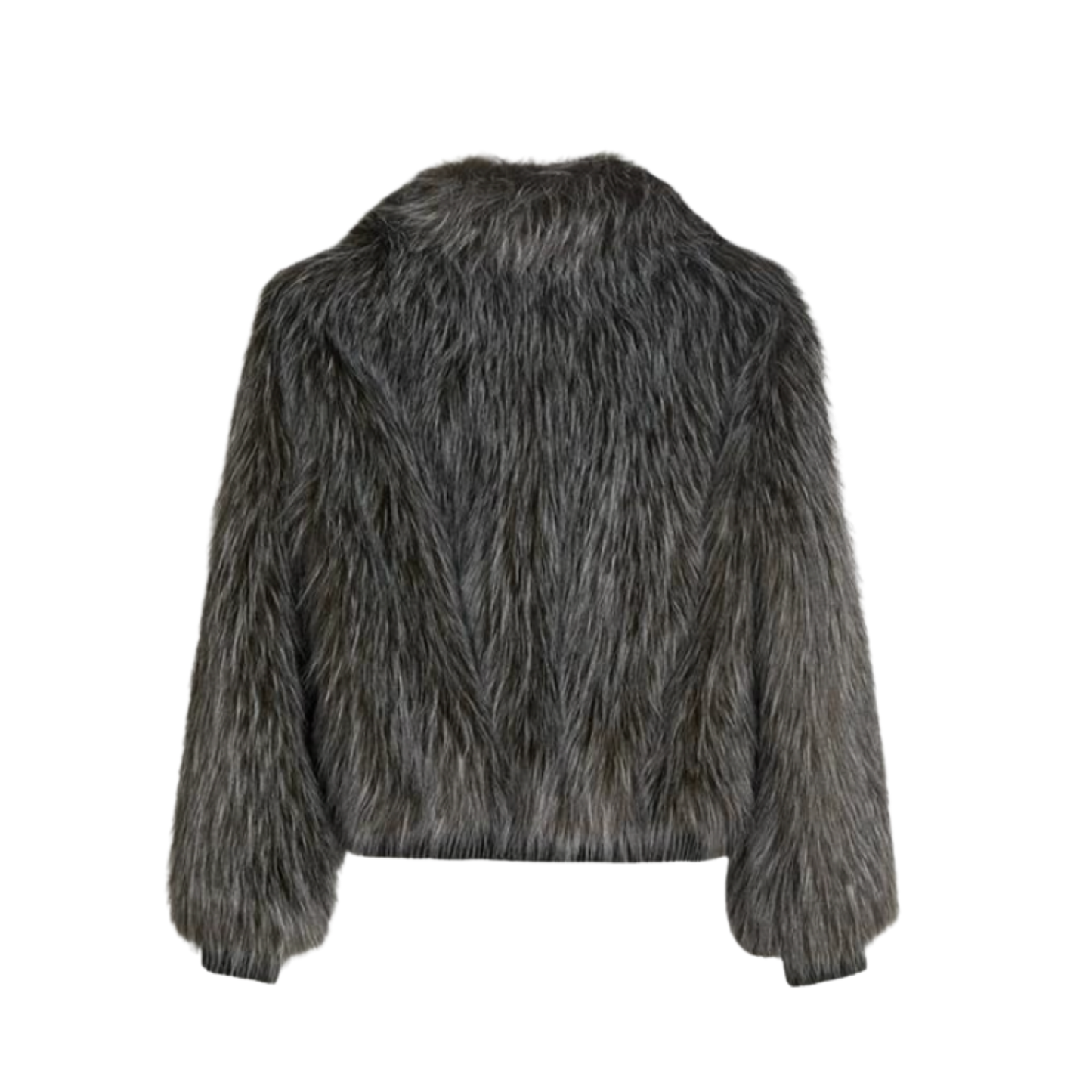 ZIP UP FAUX FUR JACKET