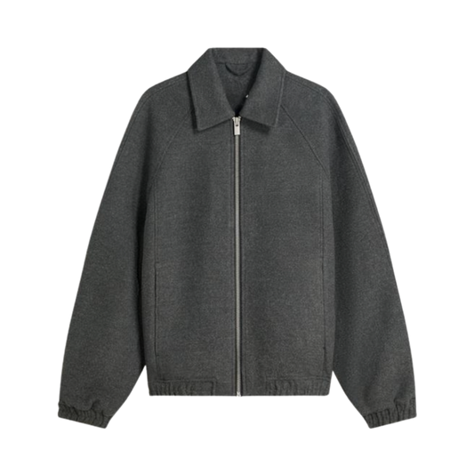 DARK GREY ZIPPER JACKET