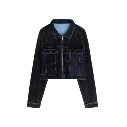 FLOCKING DENIM JACKET