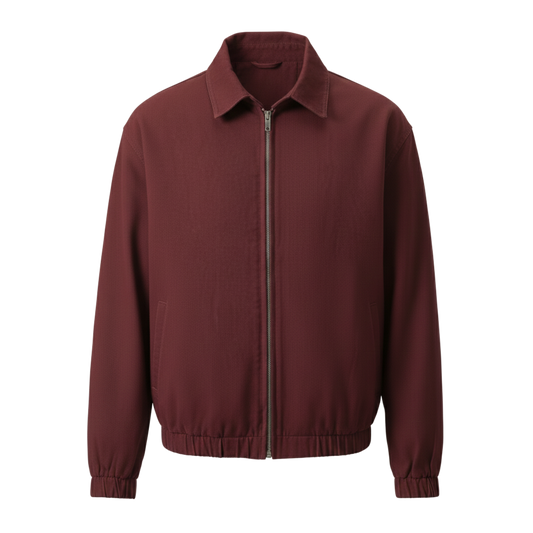 MAROON ZIP UP JACKET
