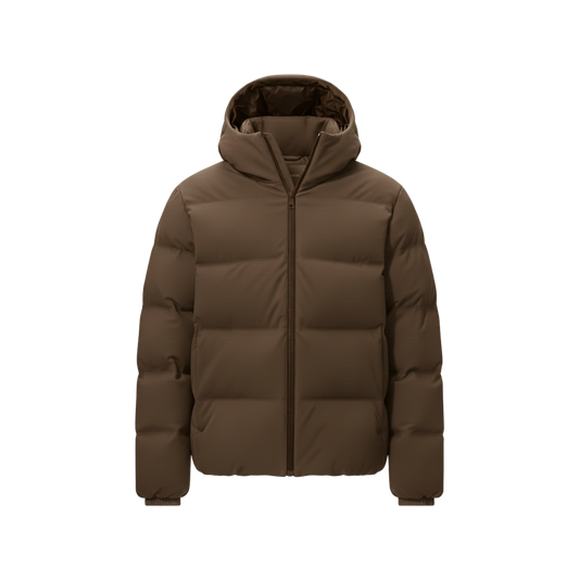 PUFFER JACKET BROWN